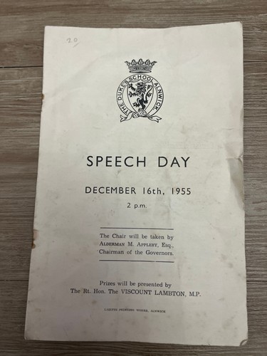 Duke school alnwick speech - alnwick,