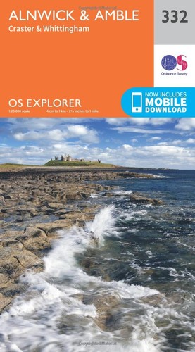 Explorer map 332 alnwick - os,