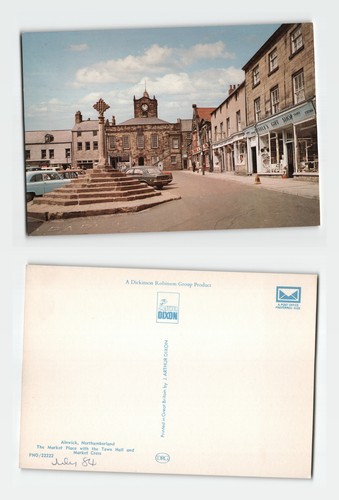 Postcard alnwick market - -,