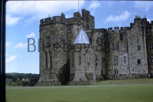 35mm slide alnwick - alnwick, castle