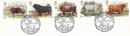 Cattle used stamps - cattle,