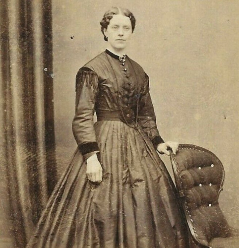 Victorian cdv photo woman - cdv,