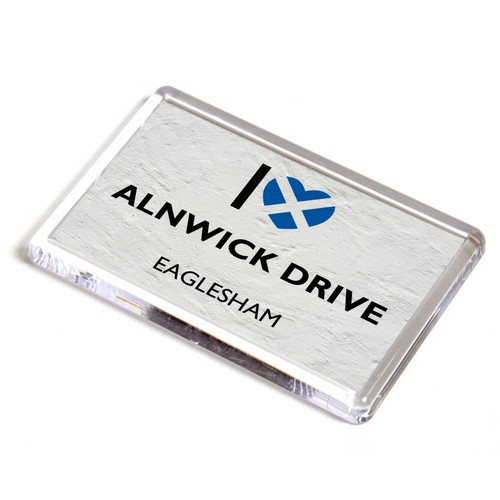 Fridge magnet love alnwick - i,
