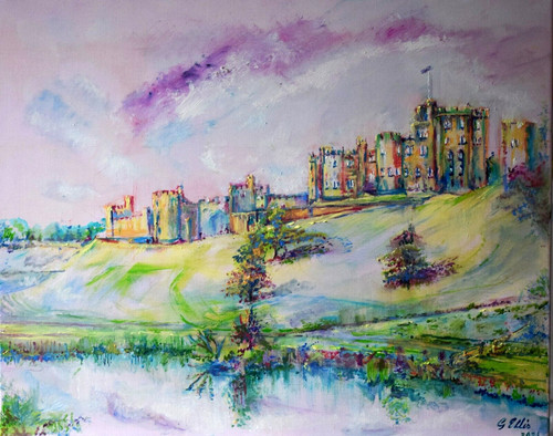 Original landscape oil - original,