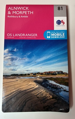 Landranger map alnwick - 81,