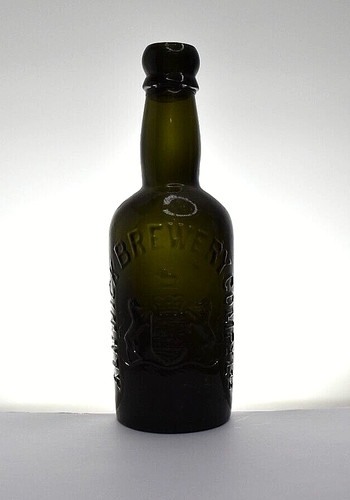 Antique alnwick beer bottle - antique,