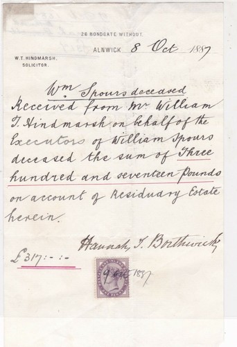 Hindmarsh solicitor - w.t,,