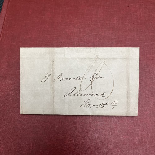 1837 leeds stamp cover - 1837,