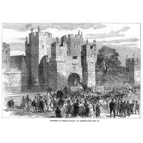 Alnwick castle procession - castle,