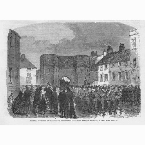 Alnwick funeral procession - funeral, of