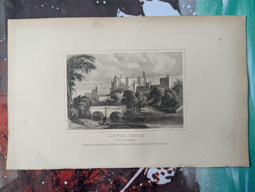 Original antique print - print, of