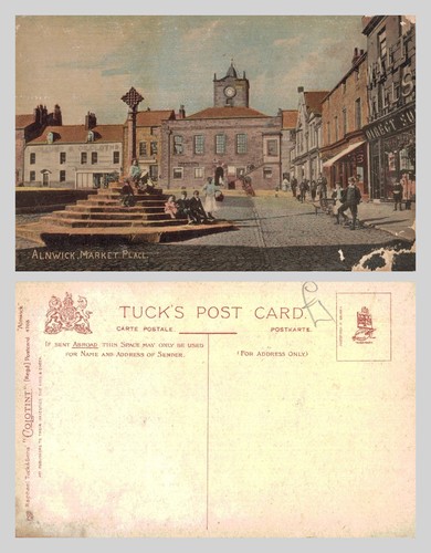 Vintage postcard alnwick - vintage,